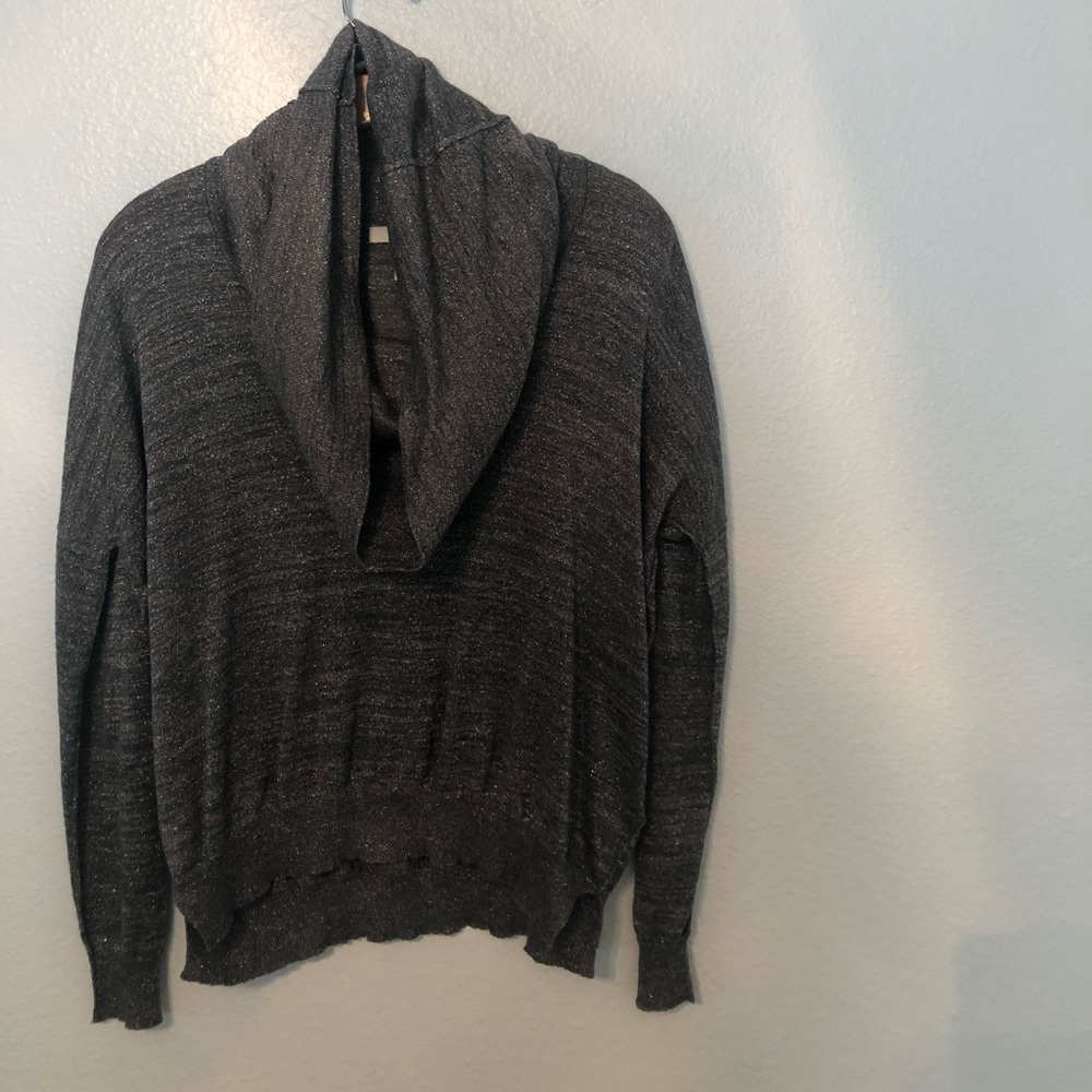 Joie Cowl Neck Sweater - Gray/Silver, XS